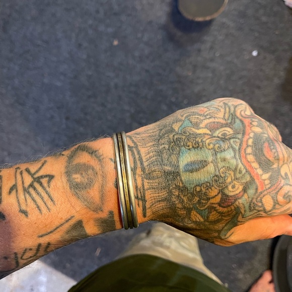 Gold and silver bracelet. - Picture 5 of 13